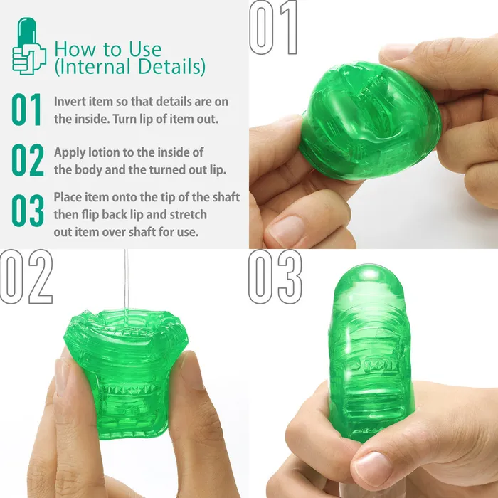 Tenga Male Sex Toys | Tenga UNI Emerald Sleeve Masturbator