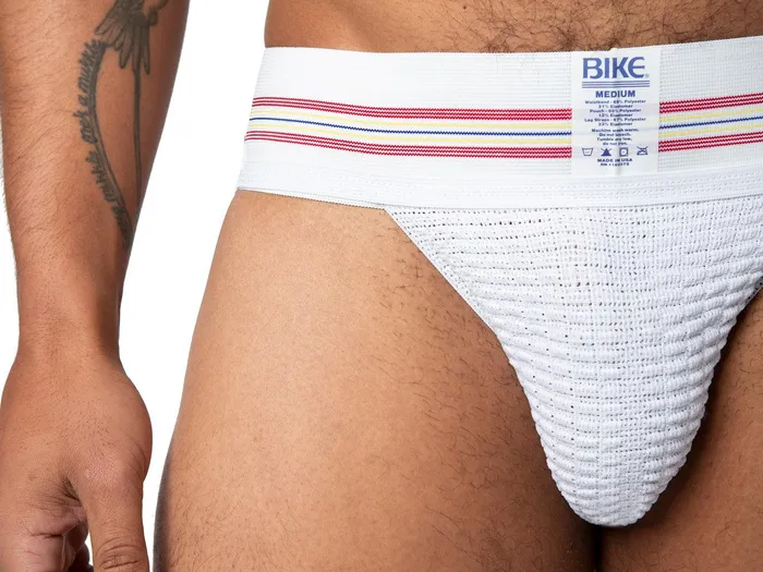 Bike Bike Original - Jockstrap Herenslip - Elastische Tailleband 7,5 cm - Wit | Male Sex Toys