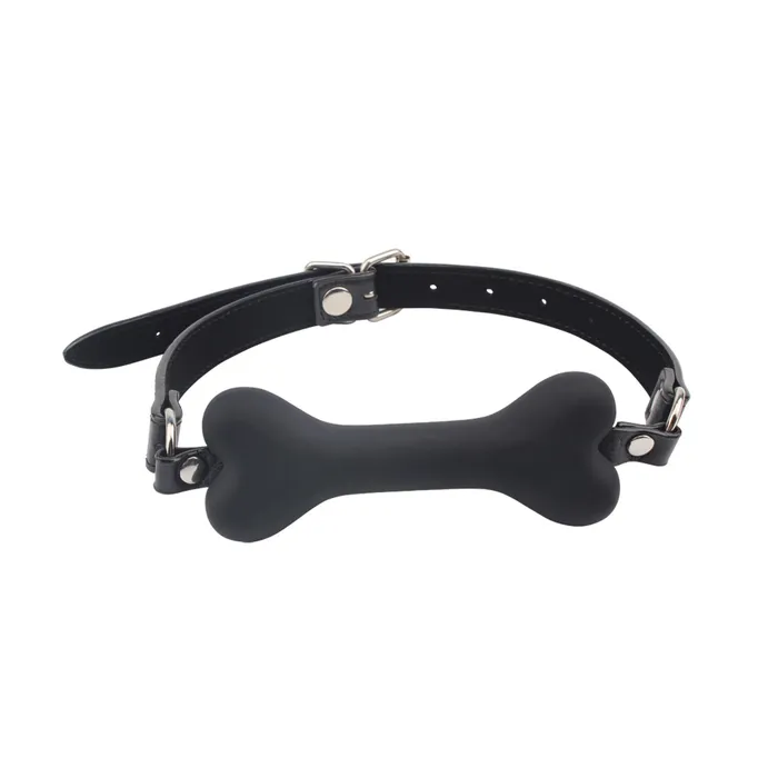 Chisa Vibrators | Behave! - Doggie Bone - Hondenbot Bit Gag - Zwart
