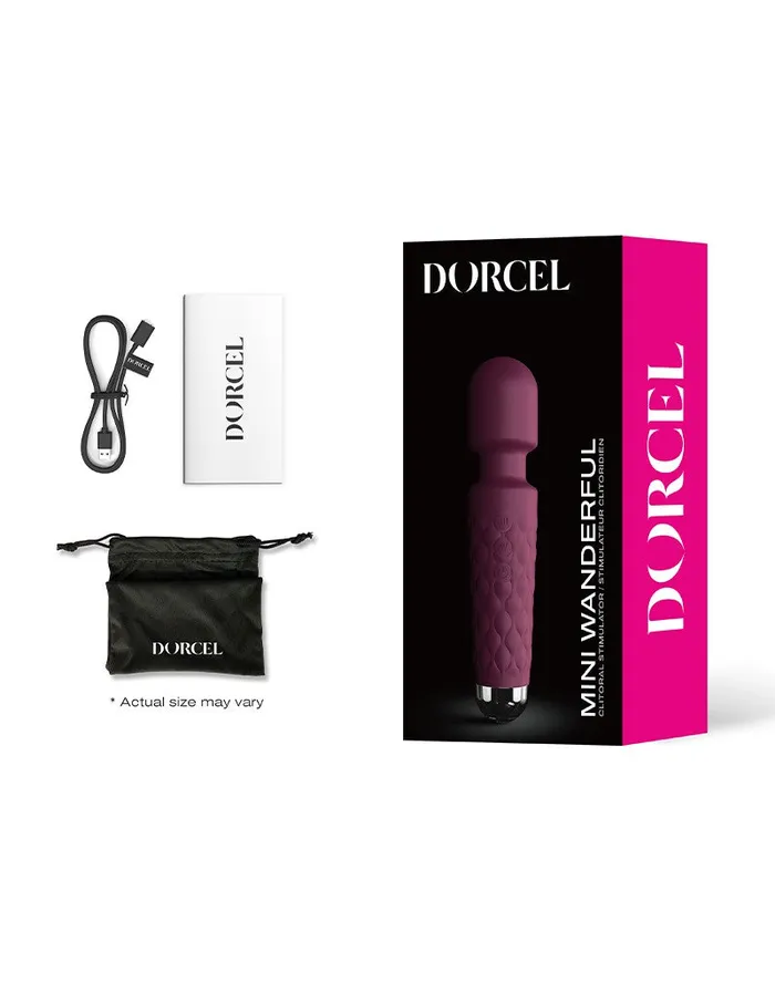 Dorcel Vibrators | Dorcel - Mini Wanderful - Mini Wand Vibrator - Plum