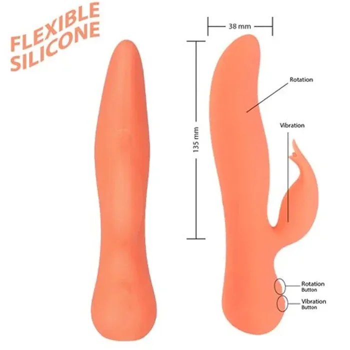 Female Sex Toys | BMS Enterprises Swan The Blossom Swan Rotating & Vibrating Rabbit Vibrator