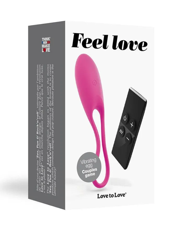 Love to Love Vibrators | Love to Love - Feel The Love - Vibrerend Ei Met remote Control
