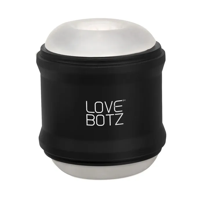Lovebotz Male Sex Toys | Love Botz - Masturbator - 10X Cyber Stroke Vibrating Stroker - Dubbele open uiteinden - zwart