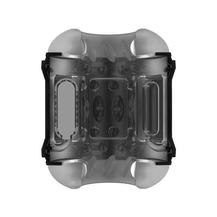 Lovebotz Male Sex Toys | Love Botz - Masturbator - 10X Cyber Stroke Vibrating Stroker - Dubbele open uiteinden - zwart