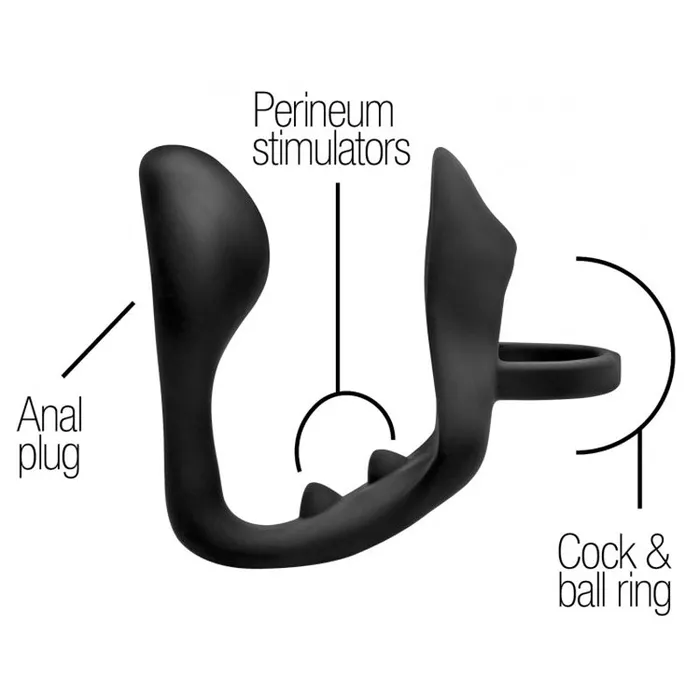 XR Brand Male Sex Toys | Excursion Triple Stim Anal Plug + Cock and Ball Ring XR Brand Male Sex Toys | Excursion Triple Stim Anal Plug + Cock and Ball Ring