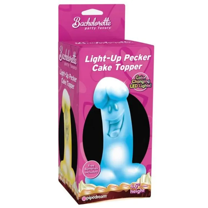Bachelorette Party Favours LightUp Pecker Cake Topper early2bed Male Sex Toys