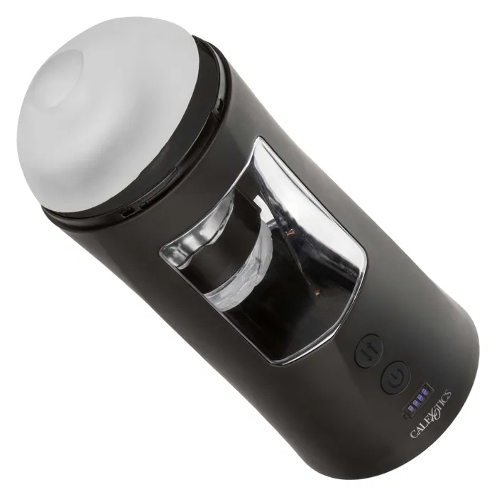 Bionic Power Stroking Masturbator - Black | CalExotics Male Sex Toys