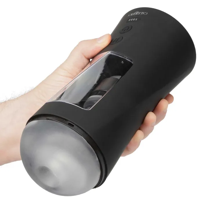 Bionic Power Stroking Masturbator - Black | CalExotics Male Sex Toys