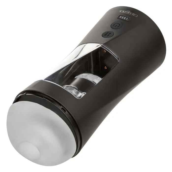 Bionic Power Stroking Masturbator - Black | CalExotics Male Sex Toys