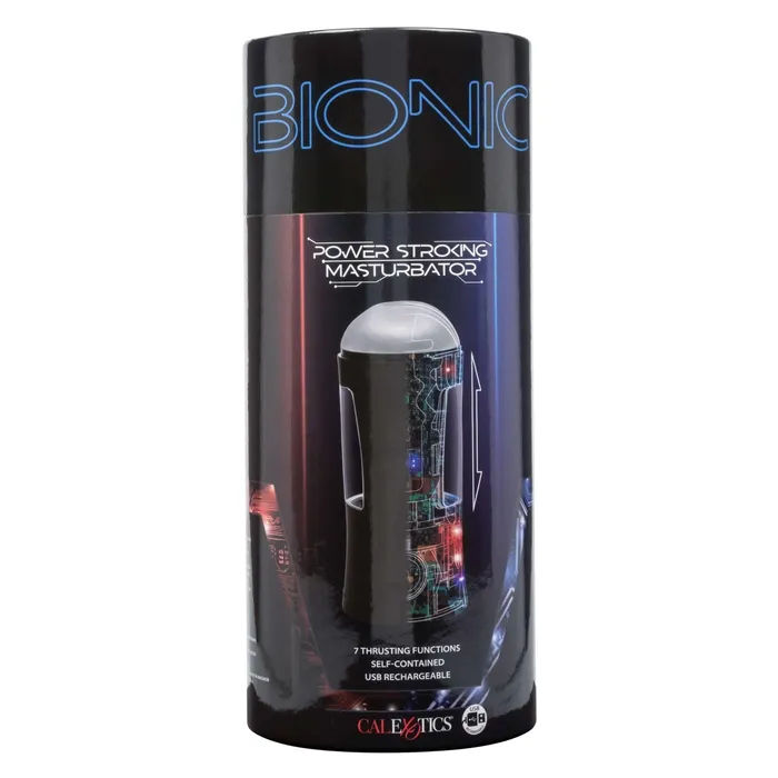Bionic Power Stroking Masturbator - Black | CalExotics Male Sex Toys