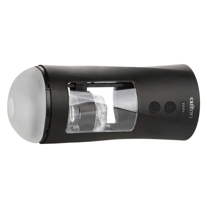 Bionic Power Stroking Masturbator - Black | CalExotics Male Sex Toys