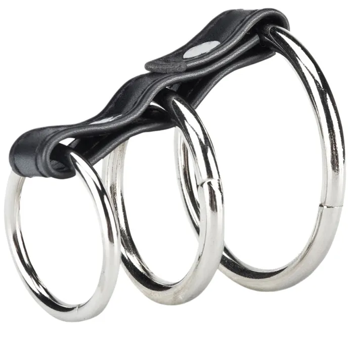 BLUE LINE C&B GEAR 3 Ring Gates Of Hell Metal Cock Ring | Blue Line Male Sex Toys BLUE LINE C&B GEAR 3 Ring Gates Of Hell Metal Cock Ring | Blue Line Male Sex Toys