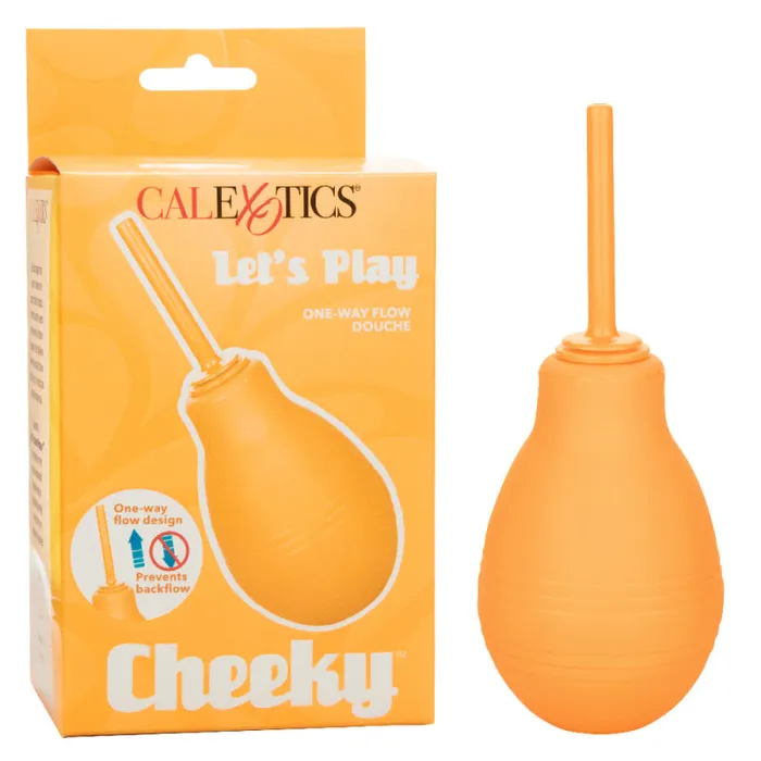 Calexotics Male Sex Toys | Cheeky One-Way Flow Douche - Orange Calexotics Male Sex Toys | Cheeky One-Way Flow Douche - Orange