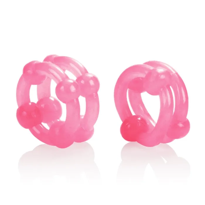 CalExotics Vibrators | Island Rings - Double Stacker - Pink CalExotics Vibrators | Island Rings - Double Stacker - Pink