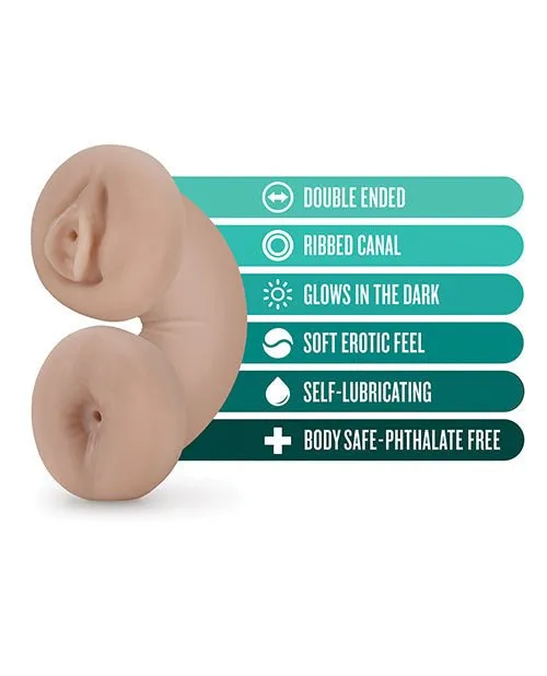 Dildos | Blush Novelties Blush M For Men Soft And Wet Double Trouble Glow In The Dark - Ivory
