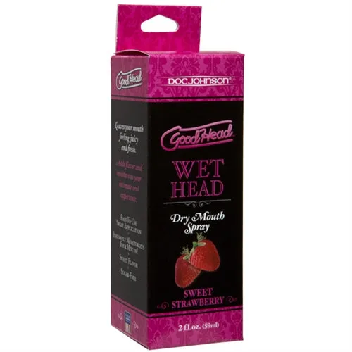 Doc Johnson Good Head Wet Head 2 Oz - Sweet Strawberry | Male Sex Toys