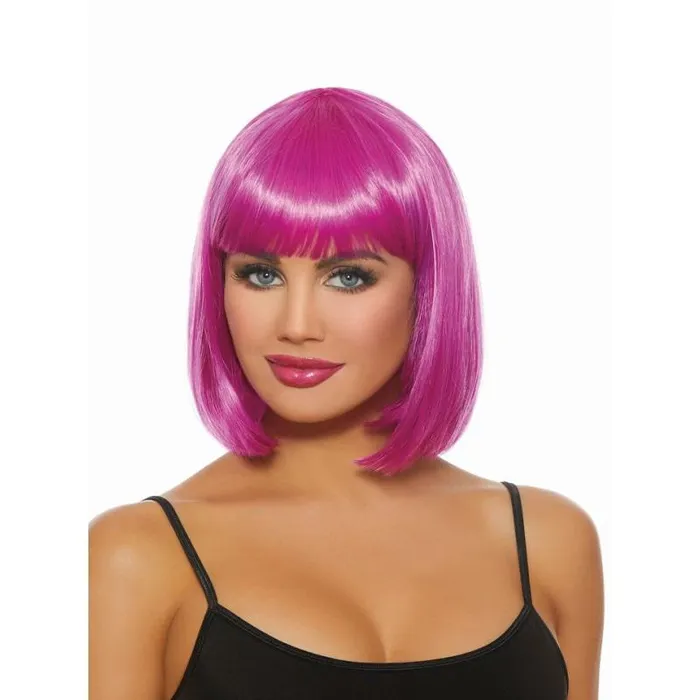 Dreamgirl Mid Length Magenta Bob Wig Dreamgirl Vibrators