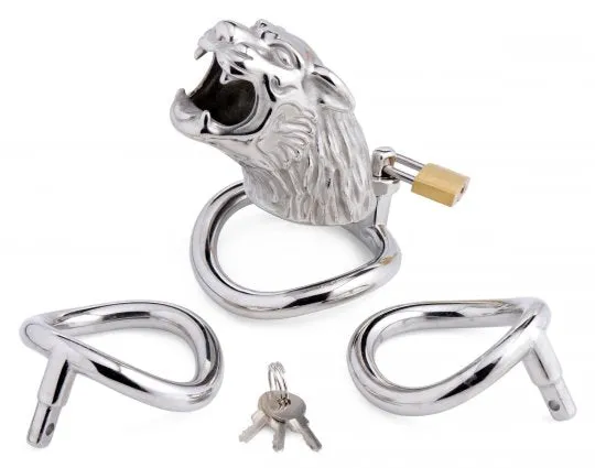 Early2bed Male Sex Toys | Tiger King Locking Chastity Cage