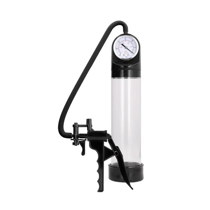Elite Pump With Advanced Psi Gauge Transparent Shots Pumped Male Sex Toys