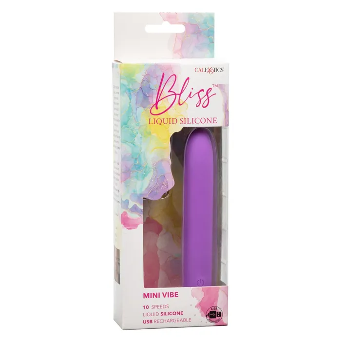 Female Sex Toys | CalExotics Bliss Liquid Silicone Mini G Vibrator - Purple