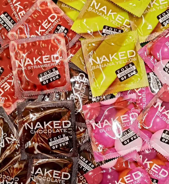 Four Seasons Female Sex Toys | Four Seasons Flavored 100 Condoms In A Bucket