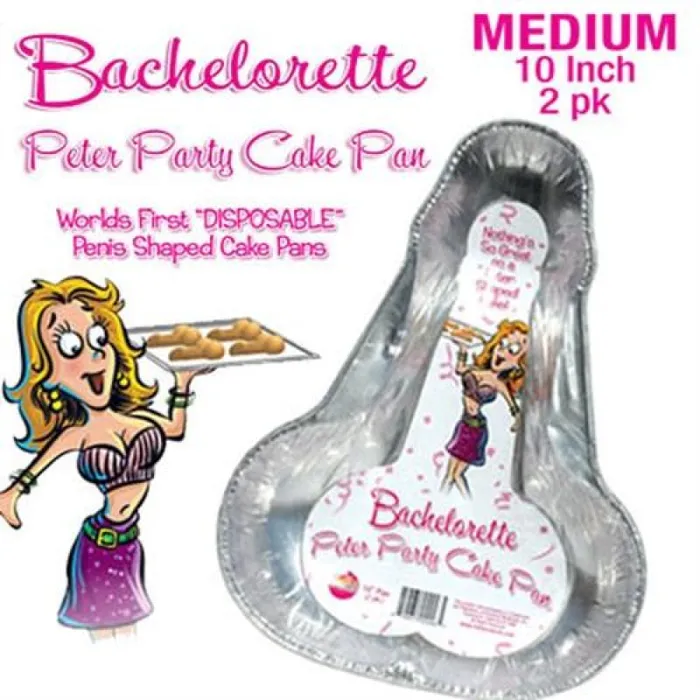 Hott Products Male Sex Toys Peter Party Cake Pan 2 Pack Medium