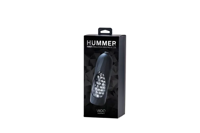 Hummer Max Stimulation Vibrating Sleeve - Black Pearl | VeDO Hummer Male Sex Toys