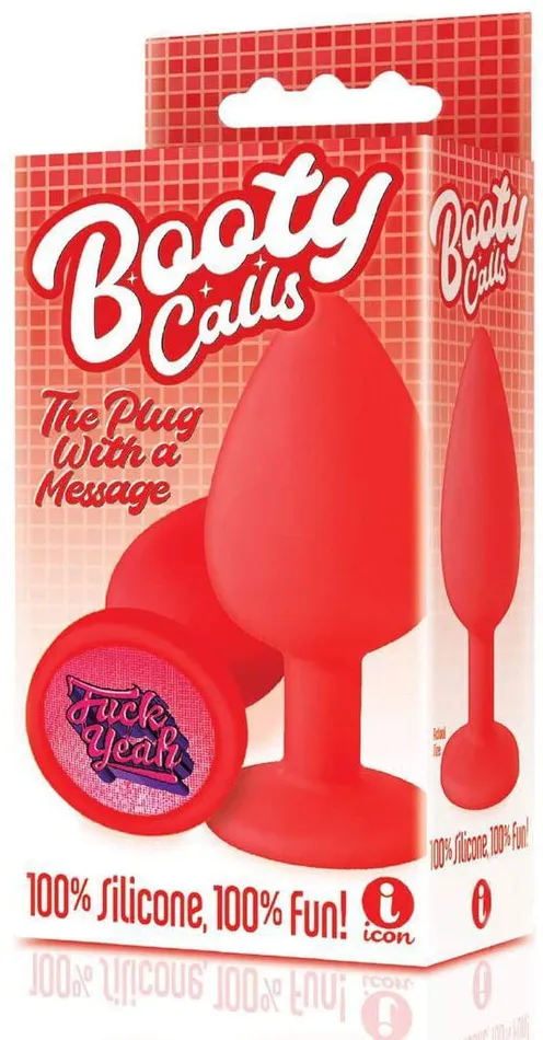 Icon Anal | The 9's Booty Call Silicone Butt Plug Red Fuck Yeah
