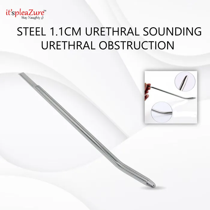 ItspleaZure Itspleazure Steel 11cm Urethral Sounding Urethral Obstruction Male Sex Toys ItspleaZure Itspleazure Steel 11cm Urethral Sounding Urethral Obstruction Male Sex Toys