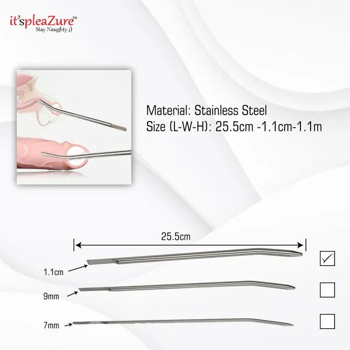 ItspleaZure Itspleazure Steel 1.1cm Urethral Sounding Urethral Obstruction | Male Sex Toys ItspleaZure Itspleazure Steel 1.1cm Urethral Sounding Urethral Obstruction | Male Sex Toys