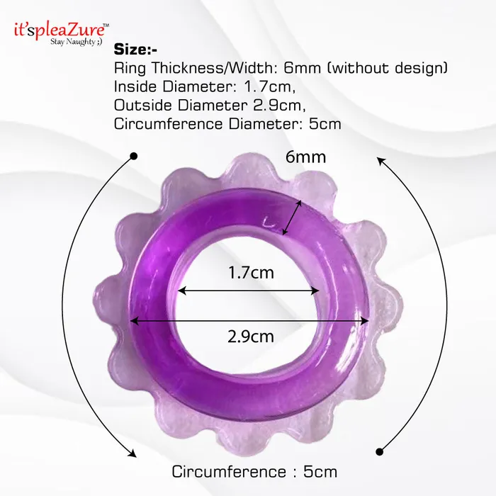 ItspleaZure Male Sex Toys | Itspleazure Silicone Flower Penis Sex Rings