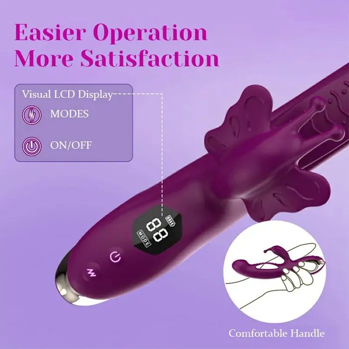 Lovetoyshub 3-in-1 Butterfly Clitoral Vibrator with Multiple Vibration Modes | Female Sex Toys