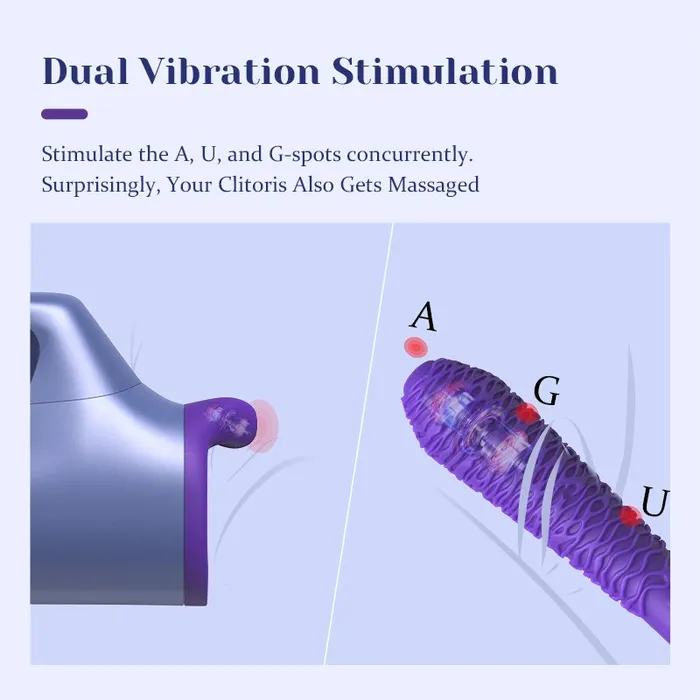 Lovetoyshub Female Sex Toys | Portable Handheld Thrusting Vibration Heating Sex Machine