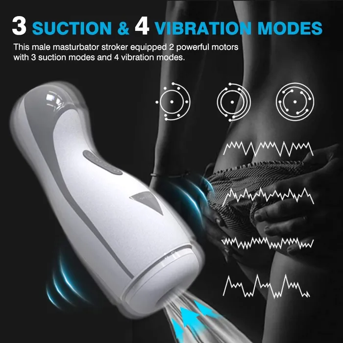 Lusty Age Stroker with Suction & Vibration Heating for Men Masturbation | Male Sex Toys