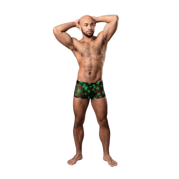 Male Power Male Sex Toys | Hazy Dayz - Pouch Short - Small - Pot Leaf Male Power Male Sex Toys | Hazy Dayz - Pouch Short - Small - Pot Leaf