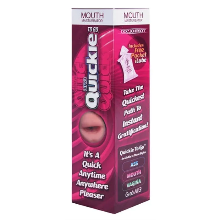 Male Sex Toys Doc Johnson Quickies to Go Ultraskyn Masturbator Mouth