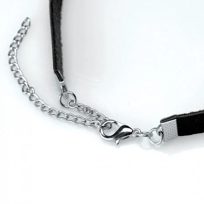Male Sex Toys | Master Series Lush Pet Silver Ring Slim Choker - XR Brands