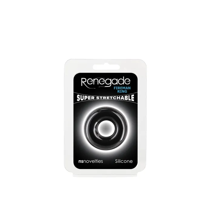 Male Sex Toys | NS Novelties Renegade Fireman Ring - Small - Black - Black Small Cock Ring Male Sex Toys | NS Novelties Renegade Fireman Ring - Small - Black - Black Small Cock Ring