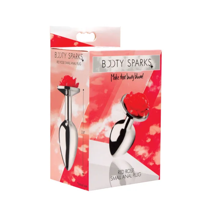 Male Sex Toys | XR Brands Booty Sparks Red Rose Anal Plug - Medium Male Sex Toys | XR Brands Booty Sparks Red Rose Anal Plug - Medium