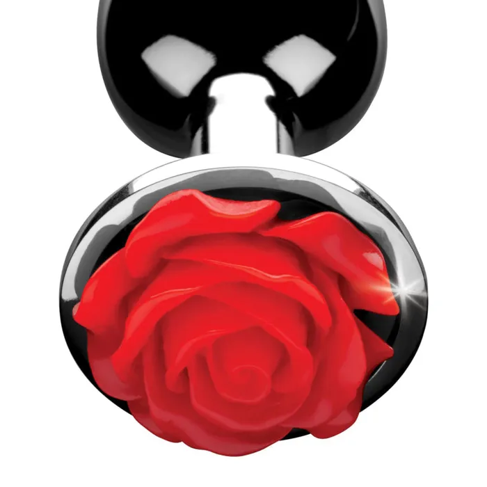 Male Sex Toys | XR Brands Booty Sparks Red Rose Anal Plug - Medium Male Sex Toys | XR Brands Booty Sparks Red Rose Anal Plug - Medium