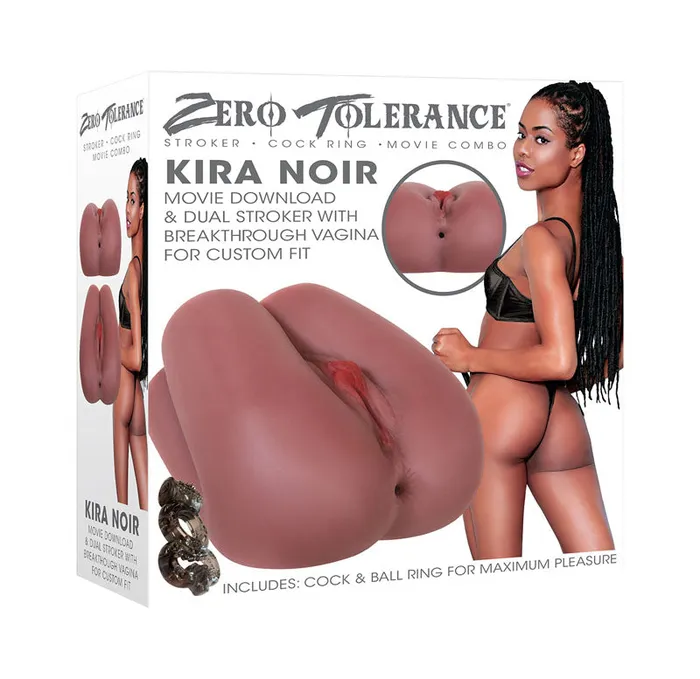 Male Sex Toys Zero Tolerance Zero Tolerance Kira Noir Dual Strokerzems79902