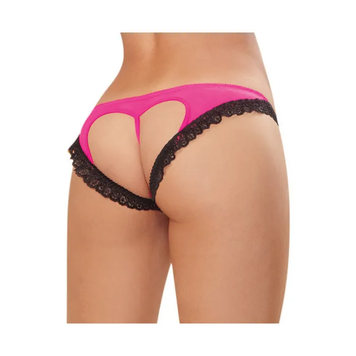 Panty Small Hot Pink Black Dreamgirl Vibrators