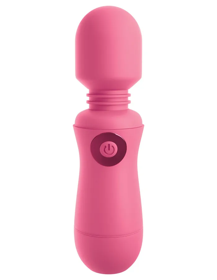 Pipedream Vibrators Omg Wands Enjoy Rechargeable Vibrating Wand Pink