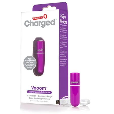 Powerful Screaming O Charged Vooom Bullet Vibrator Purple Bushman Products Vibrators
