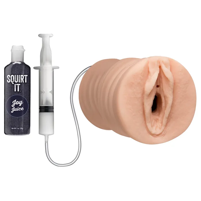 Squirt It Squirting Pussy Stroker With Joy Juice Doc Johnson Male Sex Toys