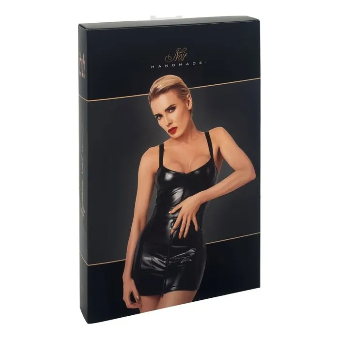 Starlet Wetlook Minidress w Ring Belt | Noir Male Sex Toys