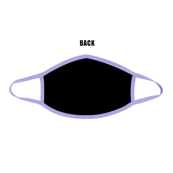 Vibrators | Neva Nude Purple Python Holographic Face Mask With Lavender Trim