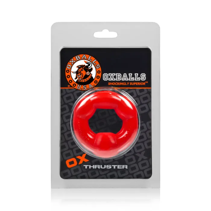 Vibrators | Oxballs Thruster Cockring - Red Vibrators | Oxballs Thruster Cockring - Red