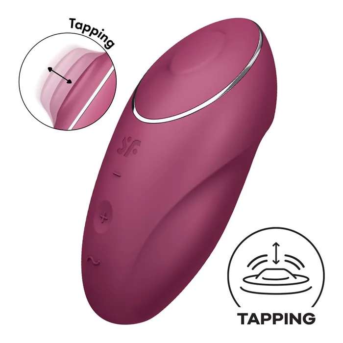 Vibrators | Satisfyer Satisfyer Tap & Climax 1 - Red-(4046006) Vibrators | Satisfyer Satisfyer Tap & Climax 1 - Red-(4046006)