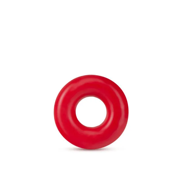 Vibrators Stay Hard Donut Rings Oversized Red Blush